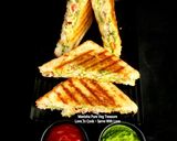 A picture of step 6 of Chickpeas Hung Curd Salad Sandwich - Kala Chana Dahi Salad Sandwich.