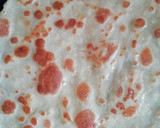 A picture of step 7 of Soft layered pancake#4weekchallenge.