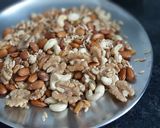 A picture of step 3 of Dry fruit Namkeen.