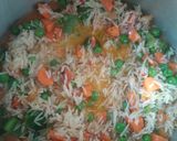A picture of step 3 of Buttermilk veg biryani.