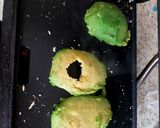 A picture of step 3 of My Avocado Streaky Bacon and Fried Egg Bagel. 💜.