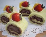 Foto langkah ke 8 dari resep Pandan Chiffon Roll Cake.