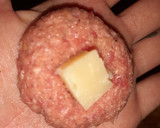 A picture of step 2 of Cheese-Stuffed Meatballs.