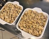 Une image de l'étape 6 de Gratin de pâtes au légumes,roquefort et tomates cerises.
