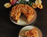 Foto del passaggio 19 della ricetta Crostata con frolla di riso crema alle noci e semi di papavero con pesche e mele