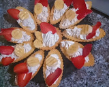 صورة لخطوة 3 من وصفة تارتولات الفواكه والكرام ديسار❤️👌🫶🍓🍌🍮