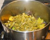 A picture of step 5 of Beans Broccoli poricha koottu with mung.