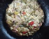 Foto del paso 3 de la receta: Vegetales al vapor salteados con jamón cocido y huevo