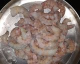 A picture of step 1 of Prawns fry.