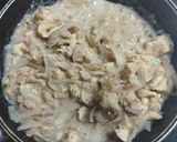 A picture of step 1 of Chicken pattice.