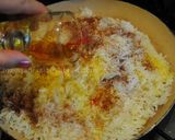 A picture of step 12 of Tabrizi advieh polow (pilaf).