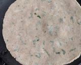 A picture of step 4 of Singhare flour paratha.