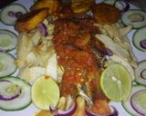 A picture of step 5 of Lemon tilapia source wit potatoes.