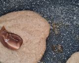 Foto del paso 1 de la receta: Tortitas de plátano, pera y avena, rellenas de kinder y castaña
