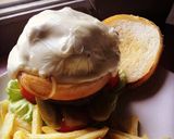 รูปขั้นตอนการทำที่ 9 ของ อาหารตุรกี Double lamb burger extra cheese