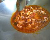 Foto langkah ke 3 dari resep Tumis Cumi bumbu bolognese.
