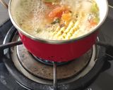 A picture of step 1 of Chicken and Cabbage Instant Noodles.
