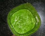 A picture of step 6 of Aloo Palak.