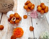 A picture of step 4 of Chocolate stuffed milk balls.