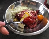 Egyszerű "tatárbífsztek" recept fázis 6 fotója