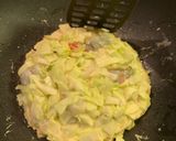 A picture of step 6 of Okonomiyaki.