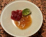 Foto del paso 14 de la receta Sandia rellena de frutas, en salsa de confituras