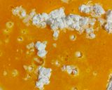 A picture of step 1 of Orange Halwa Barfi.