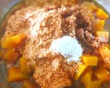 A picture of step 3 of Pumpkin curry.