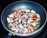 A picture of step 3 of Cheese & Bacon Stuffed Shrooms.