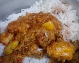 A picture of step 6 of Rainbow Sindhi biryani 🌈.