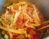 Hình bước làm 4 của món Lagman Uzbekistan