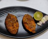 A picture of step 4 of Surmai fry.
