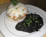 Foto del paso 4 de la receta: Arroz 🍚 tapado 🇵🇪 con Caraotas 🇻🇪