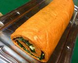 Foto del paso 8 de la receta: Brazo gitano de piquillo relleno de espinacas, setas shiitake, champiñones y anacardos. VEGANO