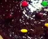 A picture of step 8 of Cookpad special saucy dark chocolate cake.