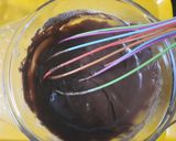 A picture of step 1 of Dark chocolate swissroll.