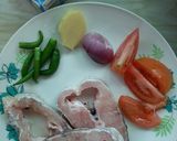 Gambar langkah 1 resipi Masak lemak Ikan merah.