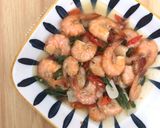 Foto langkah ke 4 dari resep Tumis Udang Cabe Merah Ijo.