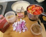 A picture of step 1 of Kidney beans curry / Rajma.