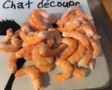 Une image de l'étape 1 de Crevettes sauvages marinées sauce pêche curry au citron et aneth.