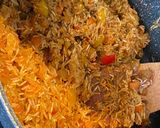 A picture of step 6 of Kabsa spices + Kabsa rice - Saudi rice with lamb meat.