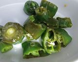 A picture of step 2 of Mirch ka Salan (Spicy Green Pepper Curry).