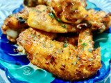 Alitas de pollo con curry rojo