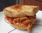 Foto del paso 6 de la receta: Sándwich de pollo🍗🍞🍅
