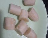 A picture of step 2 of Sweet Banana Curry In Chocolate Boat.