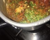 A picture of step 3 of Traditional okro soup.