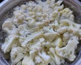 A picture of step 1 of Mix veg cauliflower with potato sabzi.