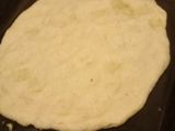 Pizza fugazza con masa de polenta