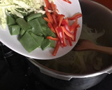 Foto del paso 6 de la receta: Pollo guisado a la cúrcuma, con verduras cerveza y naranja