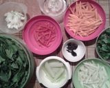 Foto del paso 1 de la receta: Pasta con vegetales y espinaca